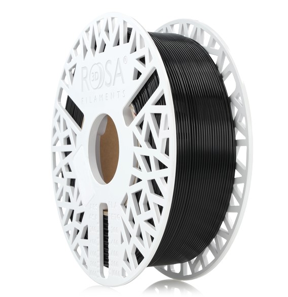 Filaments PET-G melns 1.75mm 1kg Rosa3D